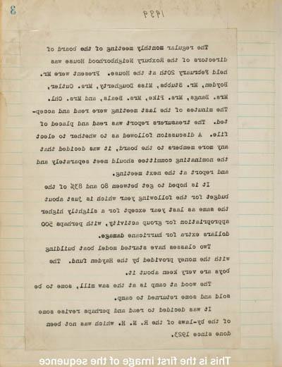 Roxbury Neighborhood House Association meeting minutes, 1939-1951 